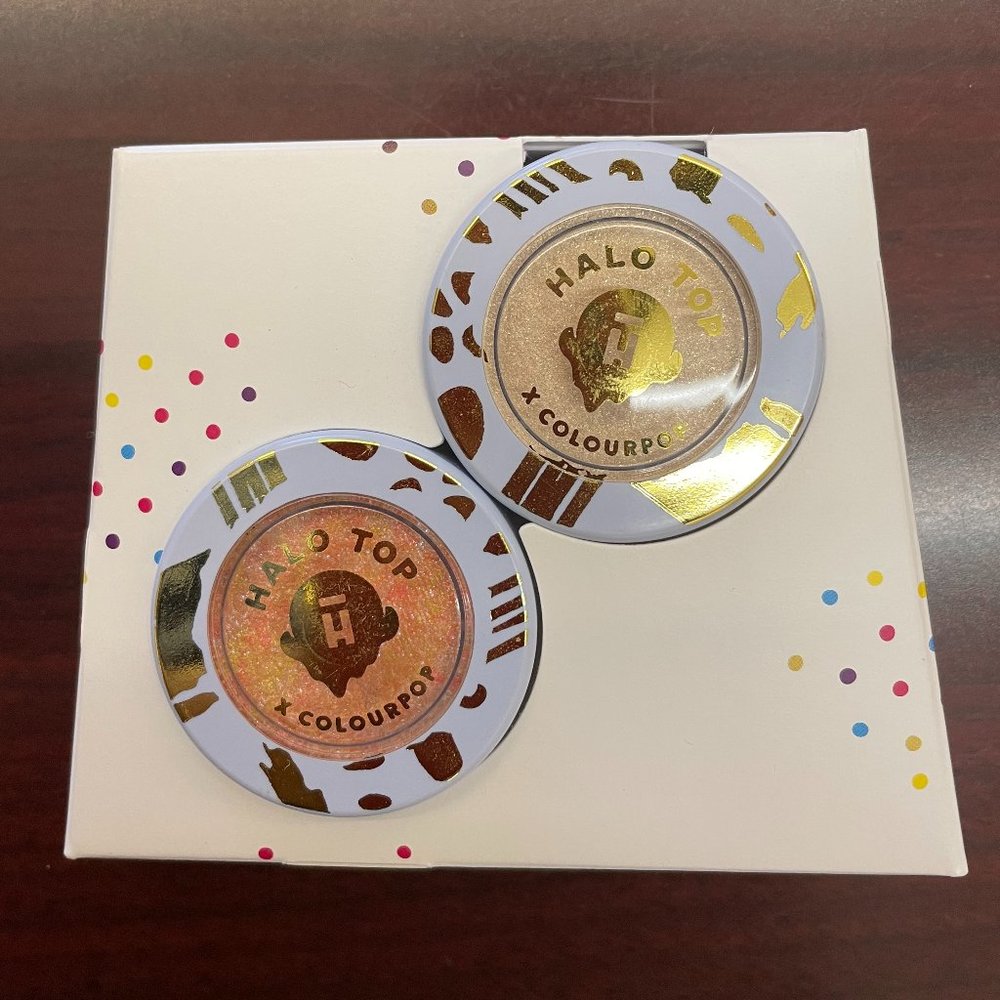 NIB Colourpop Super Shock Shadow Halo Top Duo Set Extra Glitter